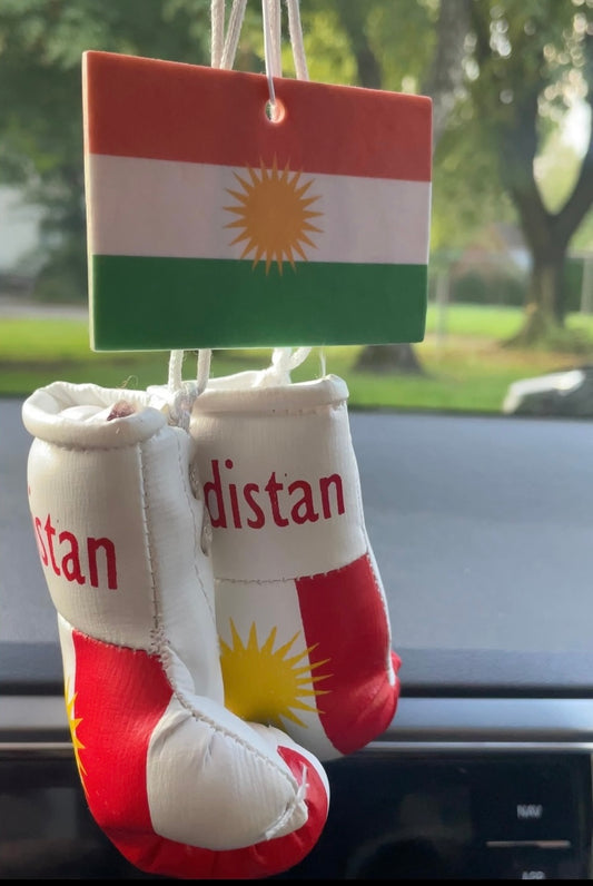 Kurdistan Mini Boxhandschuhe fürs Auto