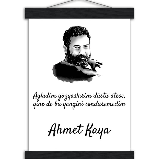 Ahmet Kaya Premium Poster mit Aufhänger